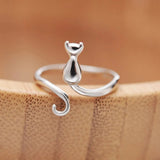 Bague ouverte Vintage Kitty