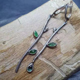 Boucles d'oreilles vintage en branches naturelles