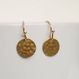 Boucles d'oreilles vintage dorées arrondies