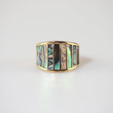 Bague chromatique vintage en or