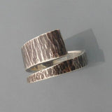Bague ouverte vintage en argent