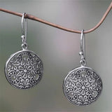 Boucles d'oreilles vintage arrondies creuses