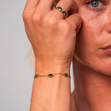 Bracelet Trinity émeraude