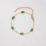 Bracelet Trinity émeraude