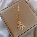 Collier élégant licorne