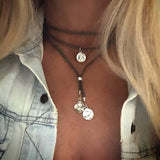 Collier vintage en plaqué argent