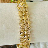 Bracelet manchette hexagonal Gavriella