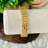 Bracelet manchette hexagonal Gavriella