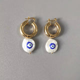 Boucles d'oreilles vintage en or Nazar