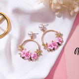 Boucles d'oreilles Élégance™ | Or et perles raffinées