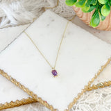 Collier baguette Violetta Amethyst