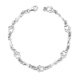 Bracelet à breloques en argent pur en forme de patte et d'os de chien, édition limitée