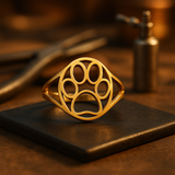 Bague Open Paw en acier inoxydable – Légère et élégante