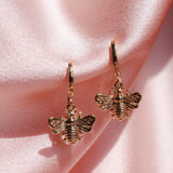 Boucles d'Oreilles en Forme d'Abeille en Or