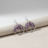 Boucles d'oreilles en cristal naturel Wishing Tree