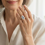 Bague éblouissante en zircon