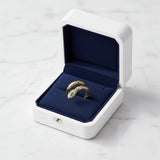 Bague serpent vintage en or