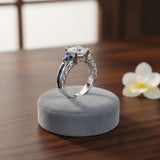 Bague zircone étincelante haut de gamme