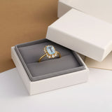 Bague éblouissante en zircon