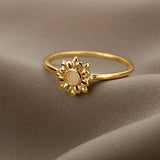 Bague en Tournesol Doré
