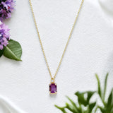 Collier baguette Violetta Amethyst
