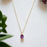 Collier baguette Violetta Amethyst