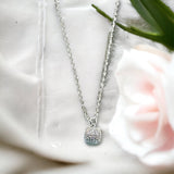 Collier pendentif carré Tessa CZ