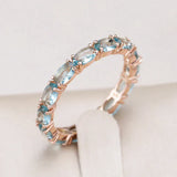Bague Turquoise Zirconia Incrustée en Or