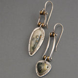 Boucles d'oreilles longues punk mécaniques