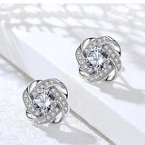 Boucles d'oreilles™ | Cristal floral doré, élégance raffinée