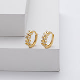 Feuilles d'Argent™ | Boucles d'oreilles créoles élégantes