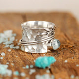 Bague en Cristal Boho en Argent Sterling 925