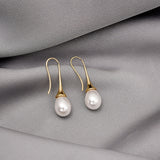 Boucles d'oreilles avec Perles en Or et Argent