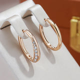 Boucles d'oreilles créoles dorées luxueuses