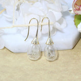 Boucles d'oreilles pendantes pissenlit