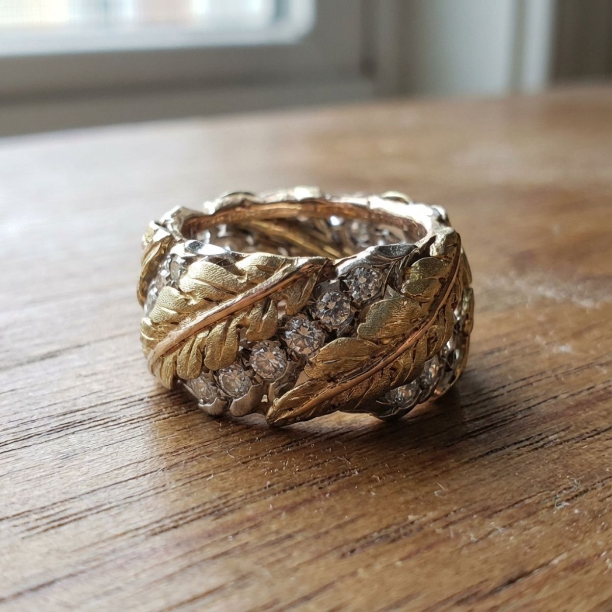 Bague vintage en or et diamant