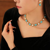 Déclaration Antique™ | Ensemble en or et turquoise – FS