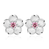 Fleur Éclat™ | Boucles d'oreilles zirconium raffinées