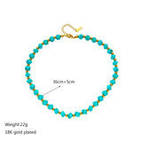 Collier Turquoise™ | Élégance en perles et doré – FS