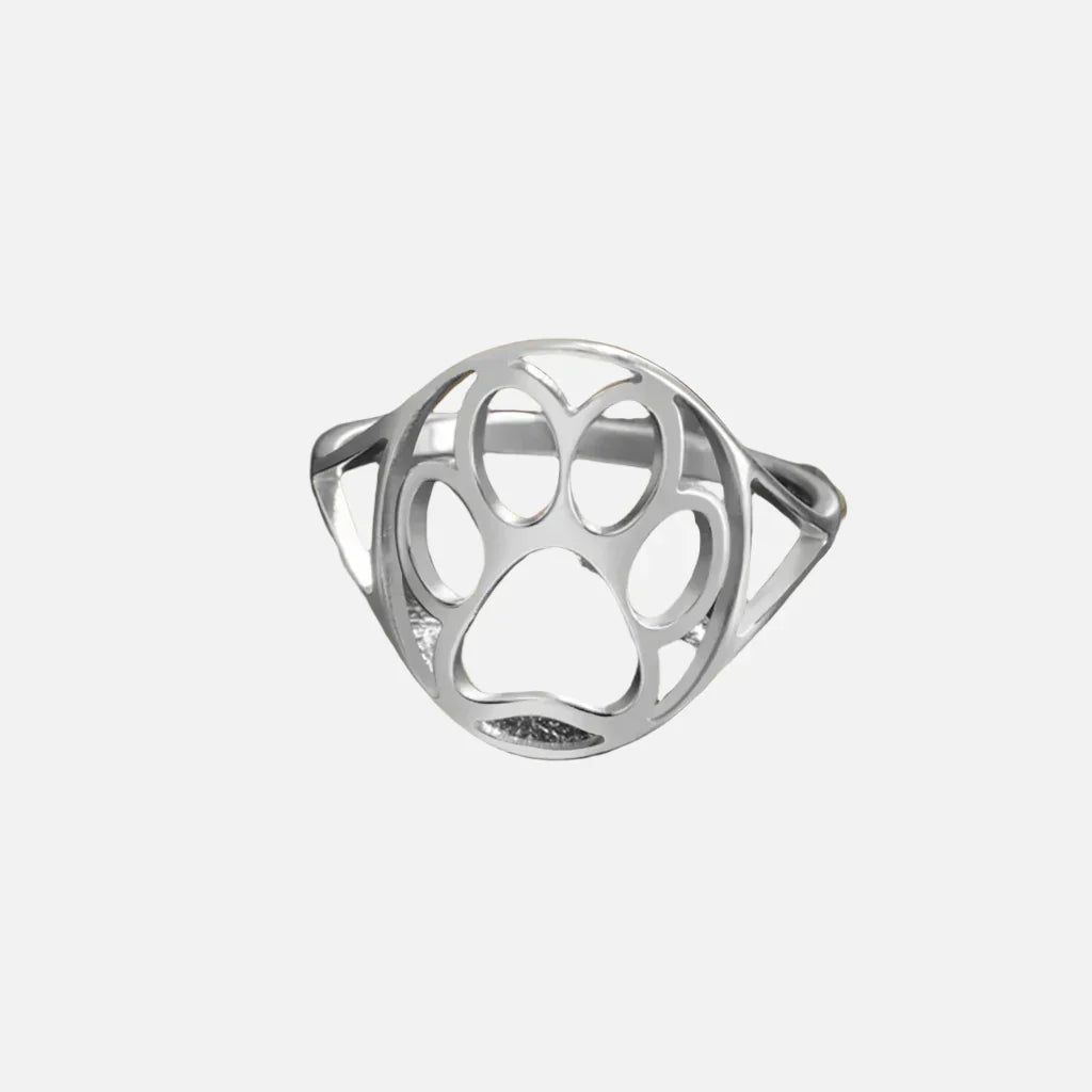 Bague Open Paw en acier inoxydable – Légère et élégante