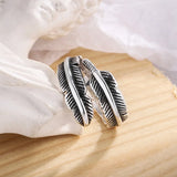 Plume d'ange - Bague commémorative ajustable