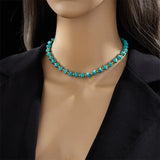 Collier Turquoise™ | Élégance en perles et doré – FS