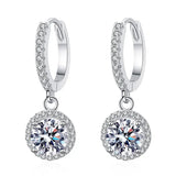 Boucles d'oreilles™ | Moissanite en argent sterling