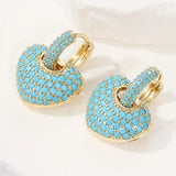 Cœur Turquoise™ | Boucles d'oreilles en matière précieuse – FS