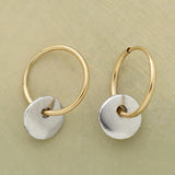 Boucles d'oreilles en argent doré