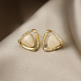 Opalescence™ | Boucles d'oreilles en opale et cristal