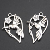 Boucles d'oreilles vintage en argent colibri