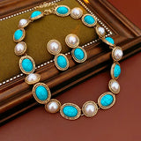 Déclaration Antique™ | Ensemble en or et turquoise – FS