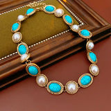 Déclaration Antique™ | Ensemble en or et turquoise – FS
