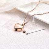Collier urne funéraire pour animaux de compagnie – Pendentif en forme de cœur avec gravure de patte